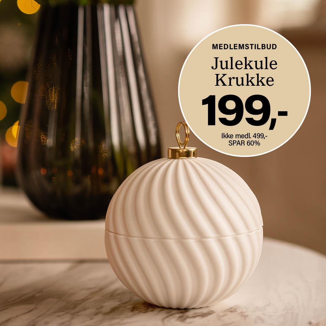 Julekule krukke black week tilbud