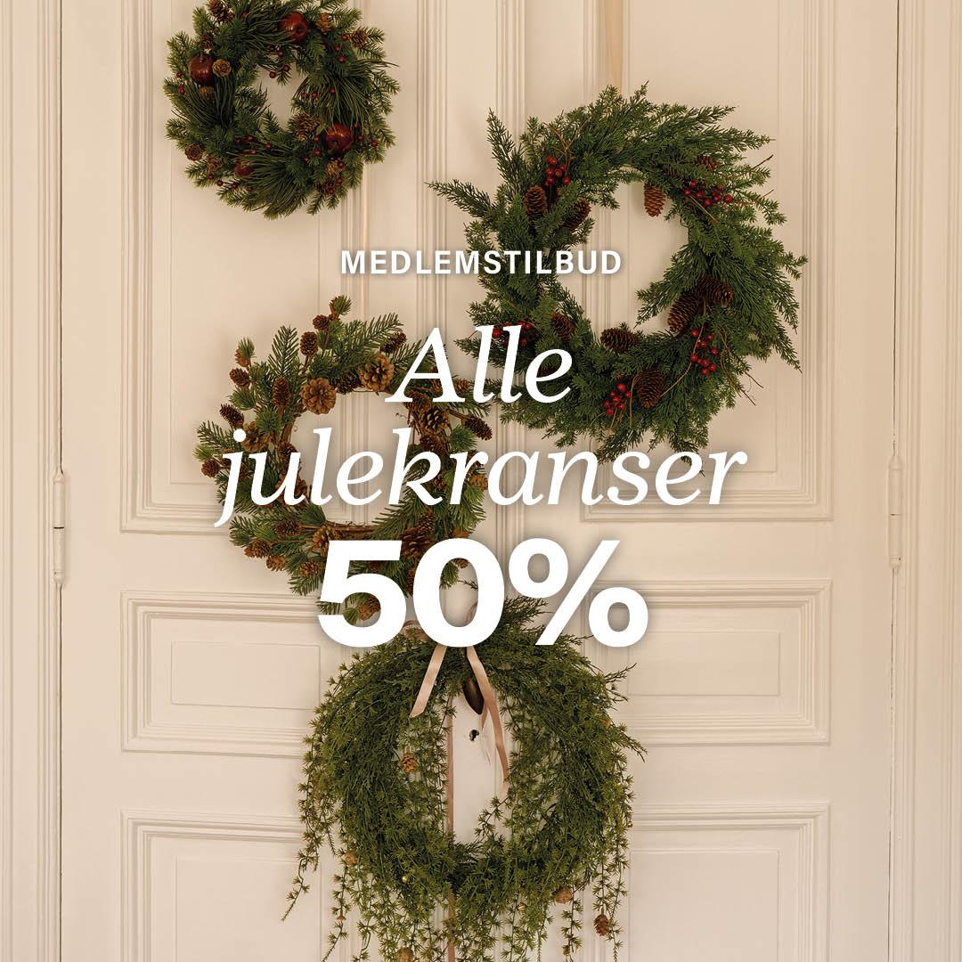 Julekrans black week tilbud