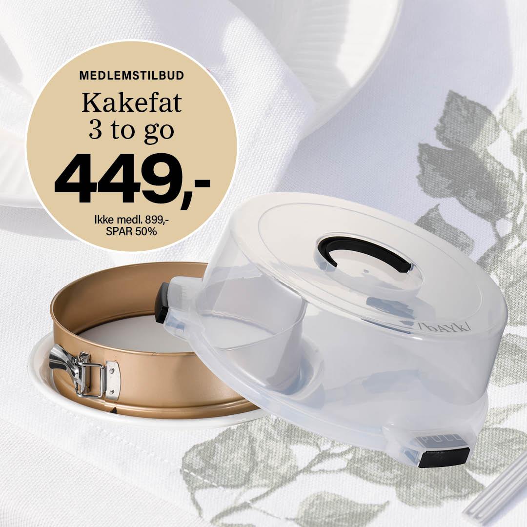 bAYk Kakefat 3-to-go m/springform og lokk 26cm