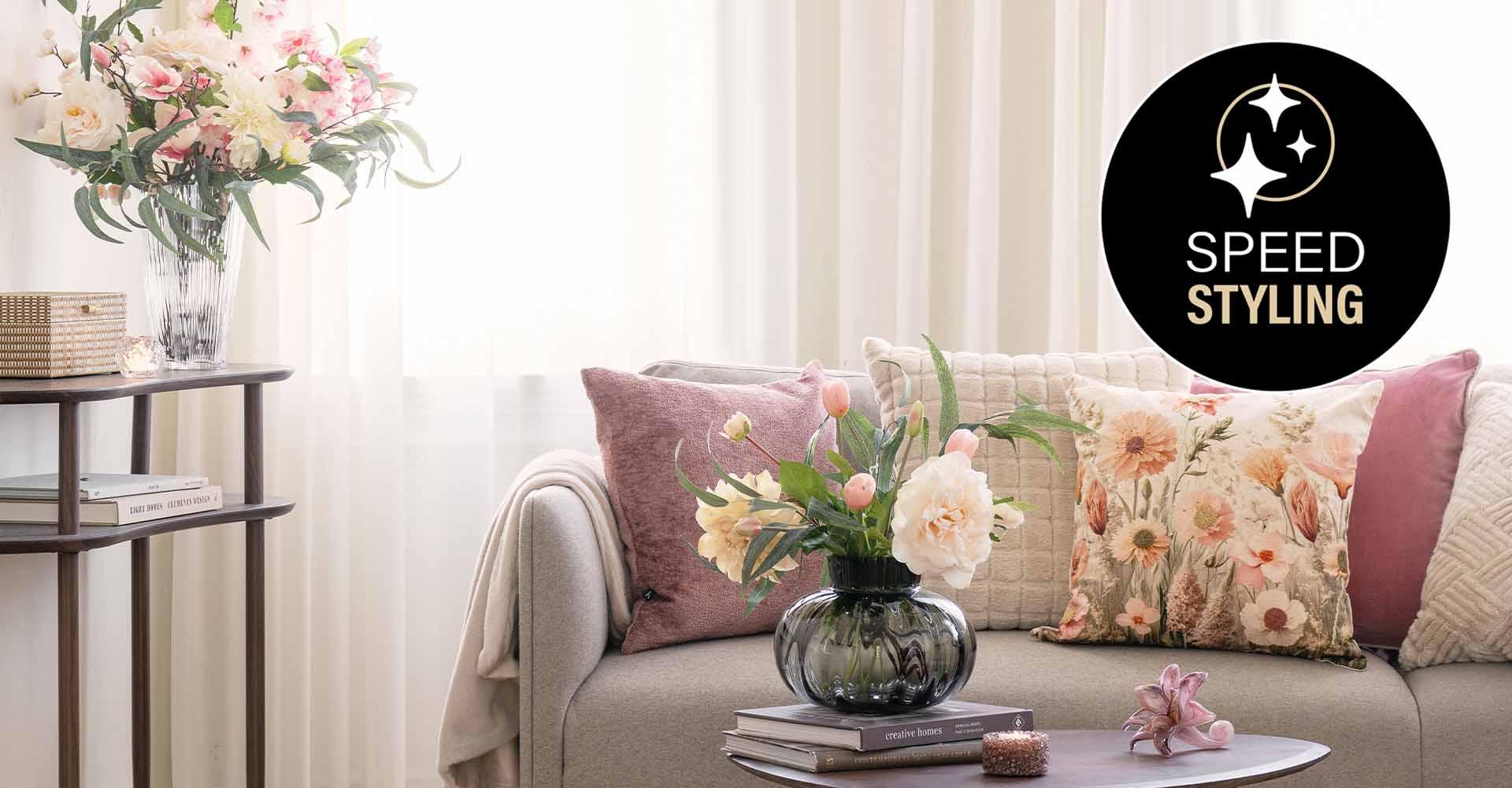 Myke fine puter til sofakroken