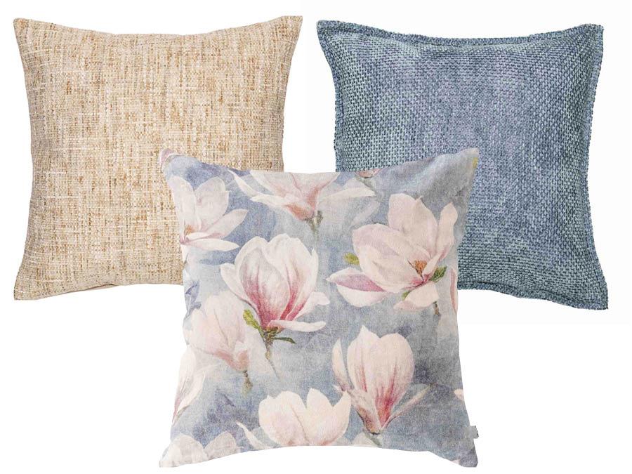 Putetrekk flettet, lin og velur