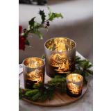 Lyslykt vinterfjell 12,5cm på lysfat