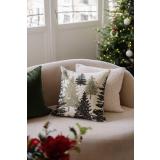 Putetrekk med tremotiv med pute teddy