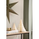 Adventsstjerne 75cm grønn hengende over hylle med julepynt