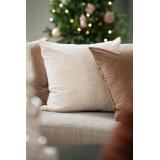 Putetrekk snøfnugg offwhite i sofa