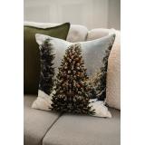 Putetrekk velur juletre i sofa