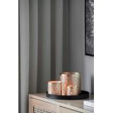 Lyslykt Ylva i børstet gull i tre størrelser på lysfat