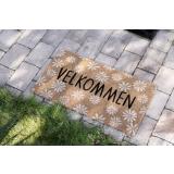 Dørmatte Velkommen vår liggende ute