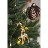 Hjort hengende gull på juletre