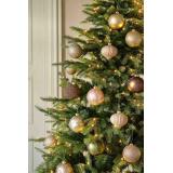 Julekule blader brun i juletre med matchende julekuler