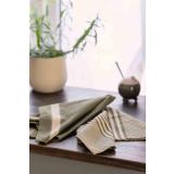 Kjøkkenhåndkle grønn på kjøkkenbenk