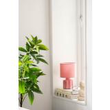 Bordlampe Flower rosa og figur dame i vinduskarm