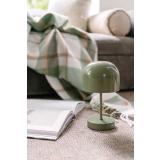 Bordlampe Napoli oppladbar på gulv med pledd