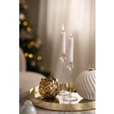 Telysholder Leaf på lysfat sammen med lysestakene Inez