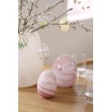 Dekoregg i rosa glass
