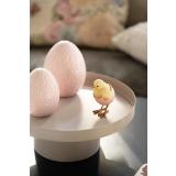 Dekoregg blomster rosa og påskekylling på lysfat quinn