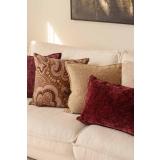 Putetrekk i velur, chenille og boucle