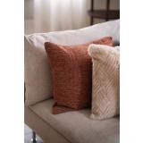 Putetrekk Cille moccha med faux fur beige