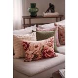 Putetrekk velur Maddison med faux fur ruter og cille grønn