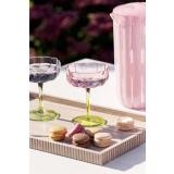 Champagneglass flower servert på lysfat rille