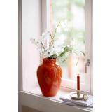 Gren Kornell hvit i orans vase alba