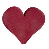 Serviett Hjerte rød