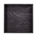 sort marmorfat kvadratisk