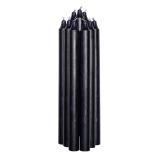 kronelys 27cm sort