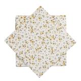 Serviett småblomster hvit