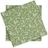 Serviett småblomster grønn