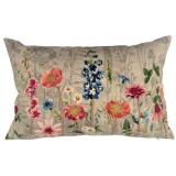 Pute med blomsterengmotiv