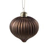 Julekule onion rille brun