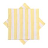 Serviett med gule striper