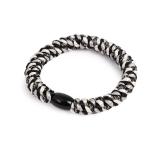 sort og hvitt hårstrikk