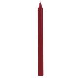 Kronelys 27cm Mørkerød
