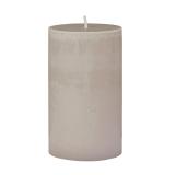 Kubbelys 100% stearin 10cm beigegrå