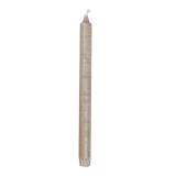 Kronelys 100%stearin 27,5 cm beigegrå
