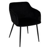 Spisestol Levi velur sort