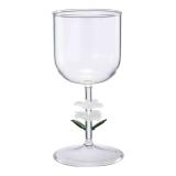 Glass Hvit blomst