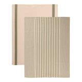 Kjøkkenhåndkle Georg 50x70 sett oliven