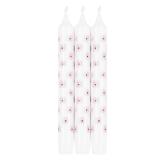 Kronelys sommerblomst 100% stearin 3 pk