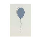 Stående kort Ballong blå