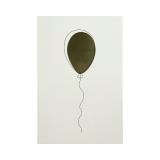 Stående kort Ballong grønn