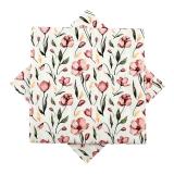 Serviett vårblomst rosa