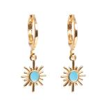 Små hoops, sol, turkis