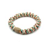 Hårstrikk, tuttifrutti, mint/gull