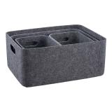 Filtkurv S/4 mørk grå