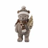 Bjørn med tre 7,5 cm grå