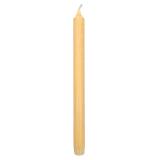 Kronelys 100% stearin 27,5 cm gul