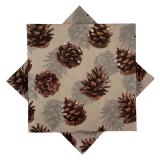 Serviett Kongle beige